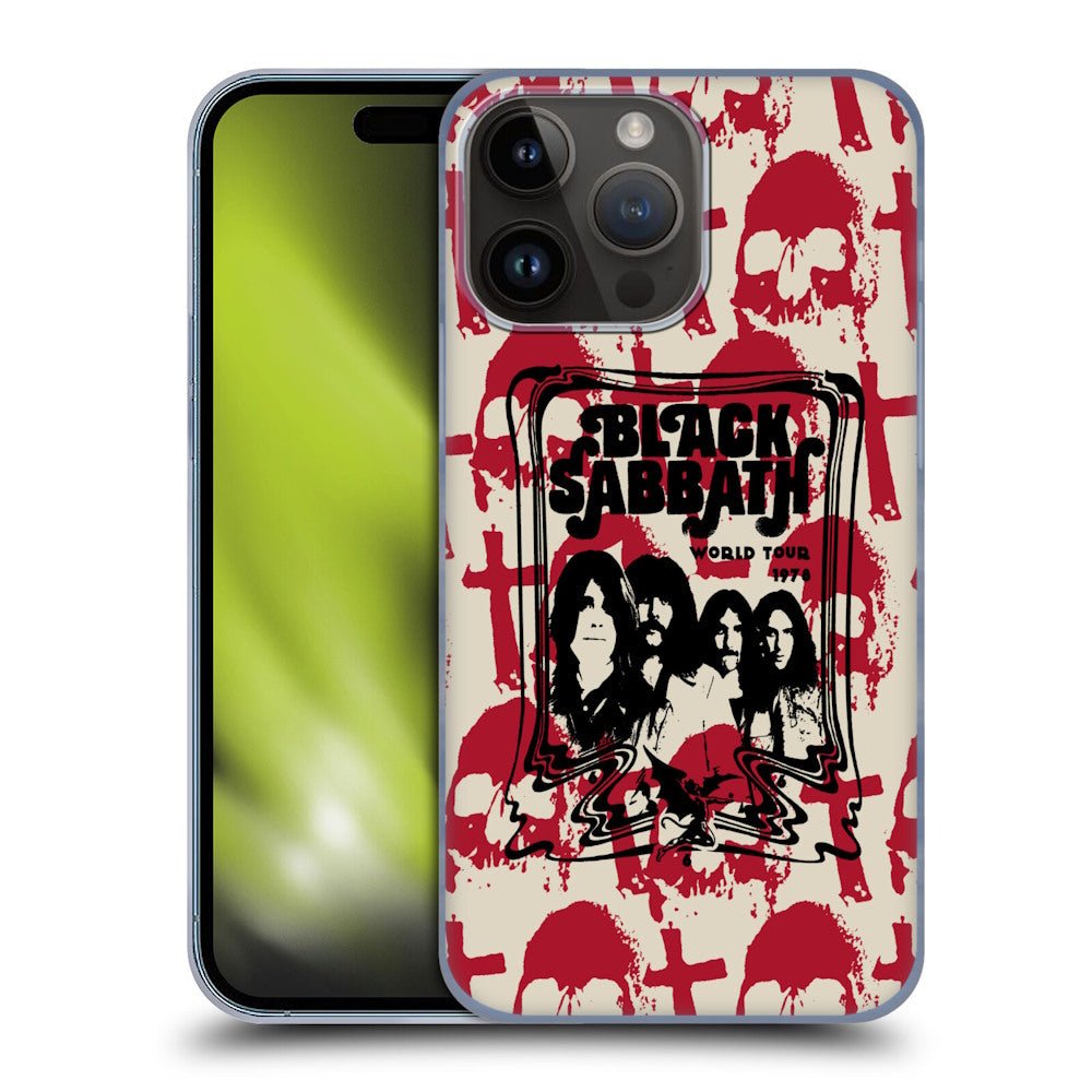 BLACK SABBATH ブラックサバス (OZZY OSBOURNE 追悼 ) - Skull Cross World Tour ハード case / Apple iPhoneケース - PGS